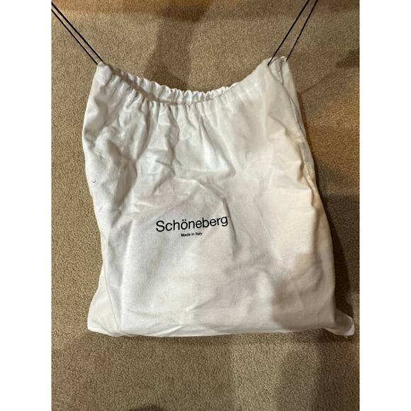 Italian Leather Bucket Bag in Red Drawstring pouch Shoulder strap NEW Handbag - Picture 9 of 9